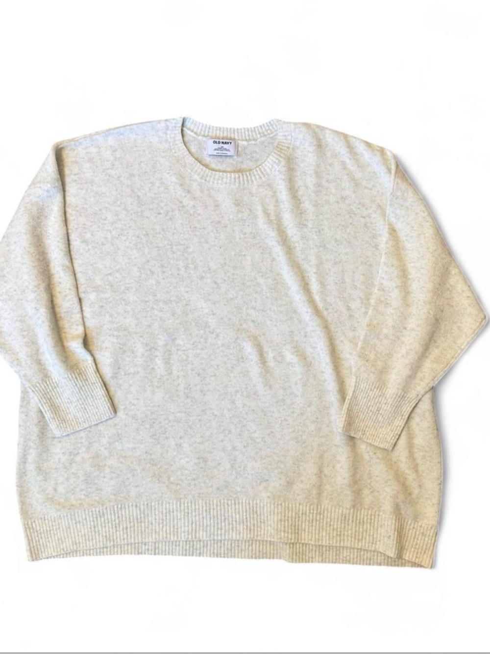 Old Navy Women’s Crewneck Sweater in Light Heather Gray 3XL EUC